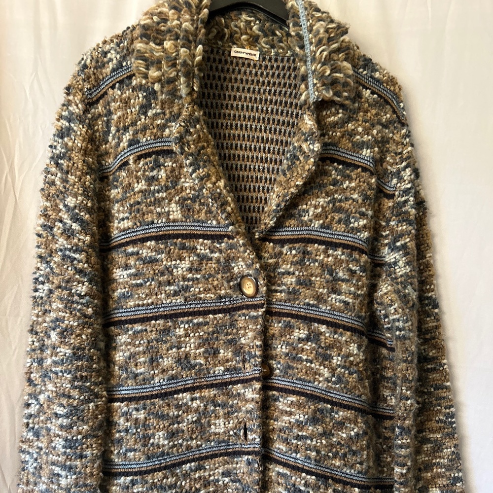 Beige burton down sweater